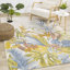 Tapis floral vert / bleu Grogg-1632562247