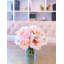 Real-Touch Pink Roses & White Hydrangeas Centerpiece