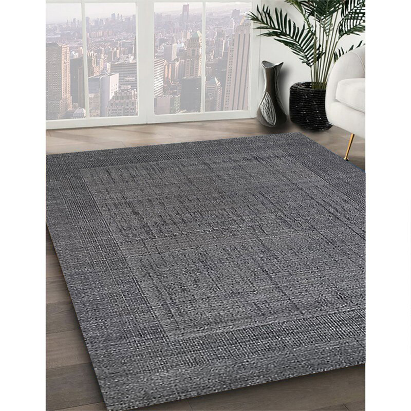 Tapis 100% moderne de style Mid-Century 352 lavable à la machine, Rond 4 pi