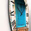 Horloge murale bleue-1133885606