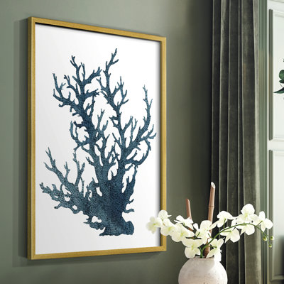 Coral Souvenirs IV, reproduction encadrée - bois massif