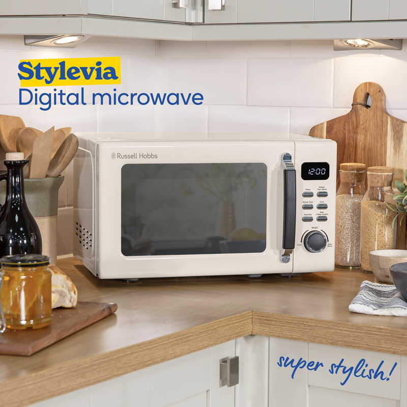 Russell Hobbs Rhm2026b Stylevia Digital Microwave 20l, Cream