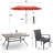 Alyah 6 - Person Patio Dining Set with Rectangular Table , Cushions Included-1082870269-1079741197