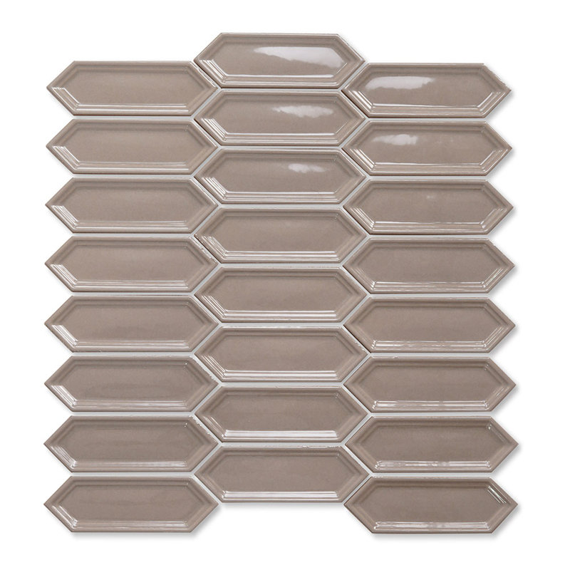 Kingston Taupe Glossy Mosaic, Brown