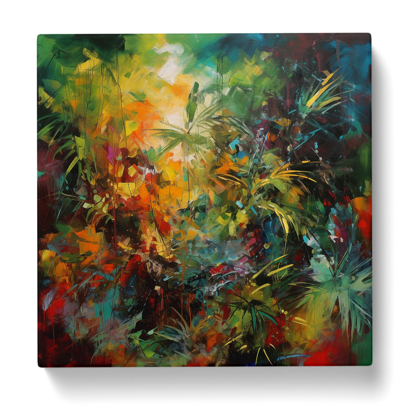 Jungle Abstract Expressionism No.1 - Print, 50cm H x 50cm W x 3cm D