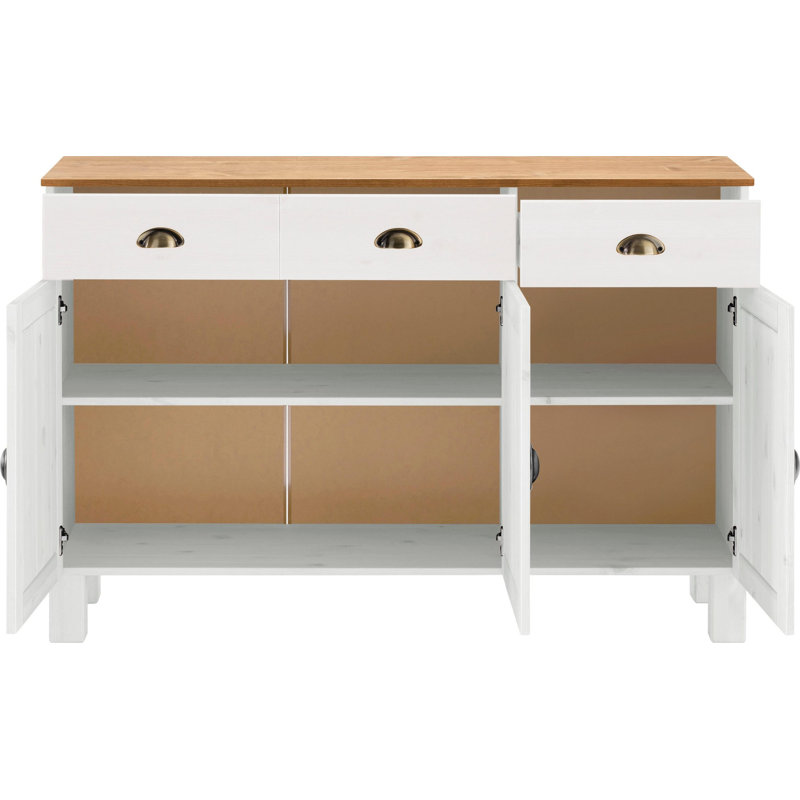 Scoville 125cm Sideboard, White/Oak