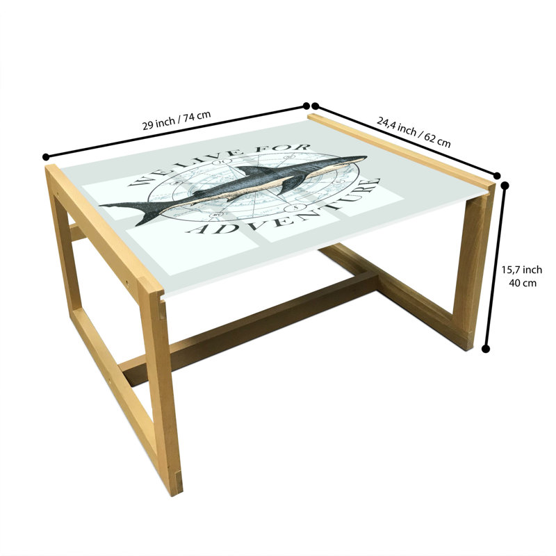 Jakiya Sled Coffee Table, 62cm H x 74cm W x 40cm D