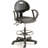 Backed Adjustable Height Ergonomic Lab Stool with Footring Wheels