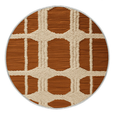 Tapis beige en treillis lavable à la machine