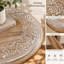 Table d'appoint en bois massif, fini blanchi