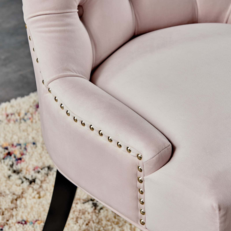 Chaises d'appoint de salle à manger Modway Regent, Rose