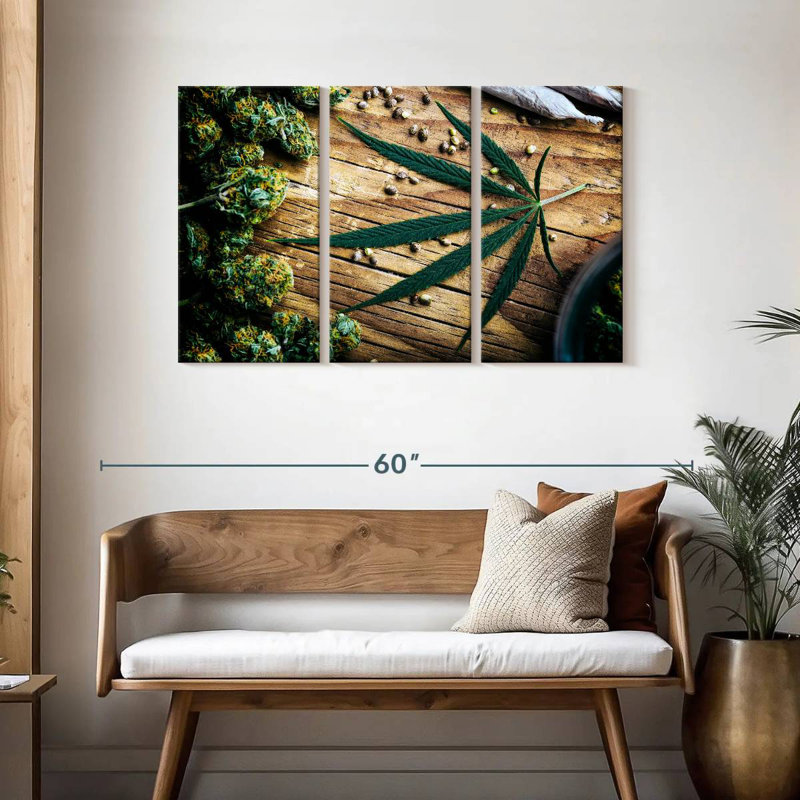 Senne Dried Marijuana, 28" H x 45" W