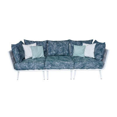 Cayman Sofa - with Sunbrella Palma 09 Bahama cushions