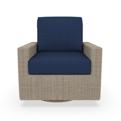 Outdoor Swivel Chair With Sunbrella Cushions by Birch Lane