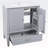 Vintage Style Bathroom Vanity with Sink,Multi-functional Storage Space-627203
