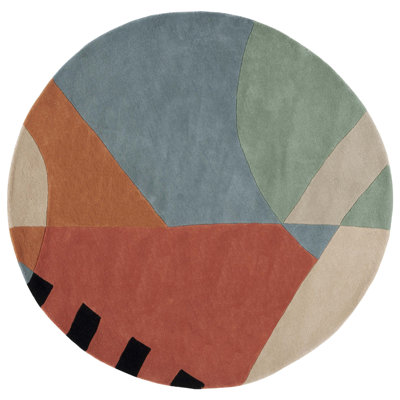 Abstract Wool Hand Tufted Area Rug