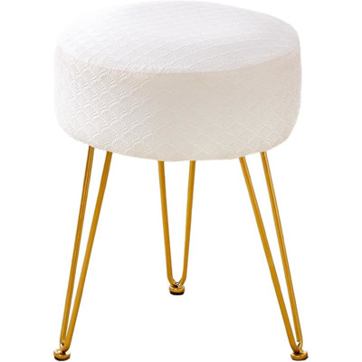 Tabouret de coiffeuse avec pieds en métal