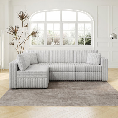 Canapé modulaire, canapé pour 4 personnes en L 106,3 po. Confortable et élégant. Convient à la chambre à coucher et au salon. Mobilier moelleux moderne. Conception modulaire pour la polyvalence. La forme en L offre un style unique