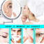 Deux miroirs de maquillage grossissants - 8 pouces à DEL, fixation murale, 12 rallonges, finition, grossissement 1X / 3X, rotation de 360 degrés, bouton imperméable, rasage avec grossissement à DEL, rotation, imperméable, pour et