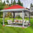 13X13ft Outdoor Pop Up Gazebo, Height Adjustable Pop Up Tent Gazebo With Mesh Cover-110771503