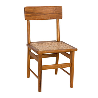 Comet Solid Wood Side Chair in Light Brown by Noir