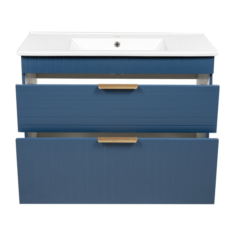 Meuble-lavabo autoportant avec lavabo Jakkar-F_Modern, Bleu mat