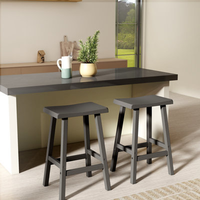 Tabouret de bar et de comptoir ergonomique en résine 28,96 "H