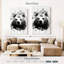 Tête d'ours Brampt noir et blanc-108446928