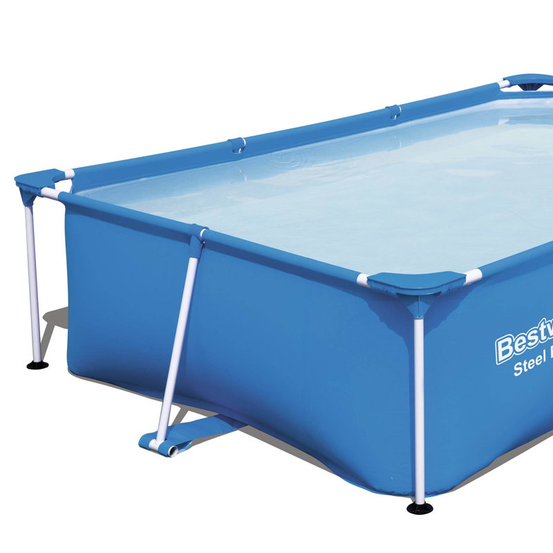 Bestway 8.5ft x 5.5ft x 24in Rectangular Above Ground Pool Frame with Filter Pump