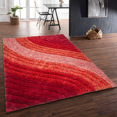 Aquille 3D Shaggy Lena Red 160/230