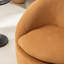 Fauteuil demi-tonneau en tissu moderne avec fonction pivotante à 360 °, idéal pour une détente confortable dans tout espace de vie-319395404