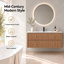 Wall Mounted Single Double Single Vanity Bathroom Vanity With Resin Top
