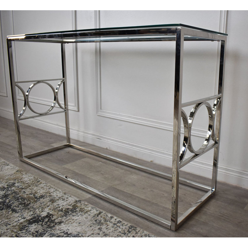 Norte 120cm Glass Top Console Table