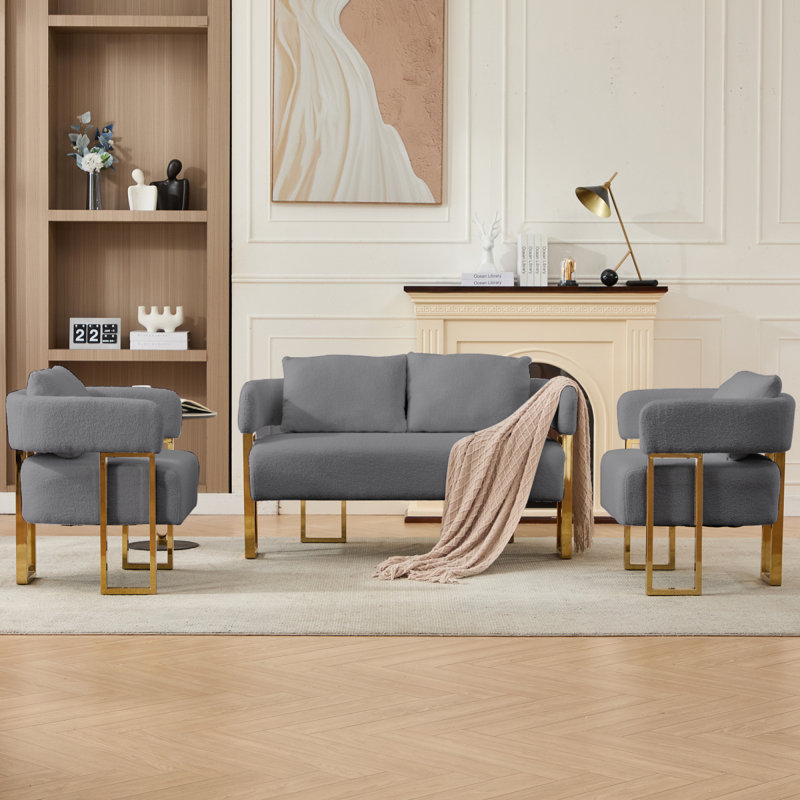 Chaise TS Modern, Teddy - gris
