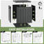 Boîte de rangement extérieure Allon, boîte de rangement extérieure en résine imperméable, armoire de rangement extérieure avec couvercle verrouillable, banc de rangement pour outils de jardin, meubles de patio, outils de piscine-262157939