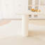 Ensemble de salle à manger 5 pièces crème et vert avec table rectangulaire de 63 pouces et quatre chaises rembourrées pour la cuisine et la maison, style moderne médiéval