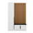 Modern Hall Stand, White, 53.1 x 82.7 x 13.8 inches | 100% Melamine Coated Particle Board, Thickness: 0.7 inches | Elegant Design, Perfect for Entryways & Hallways, Stylish Storage Solution-102347005