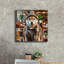  «Hipster Dog - Shiba Inu» par Rey Klimt, art mural sur toile, 18 po x 18 po