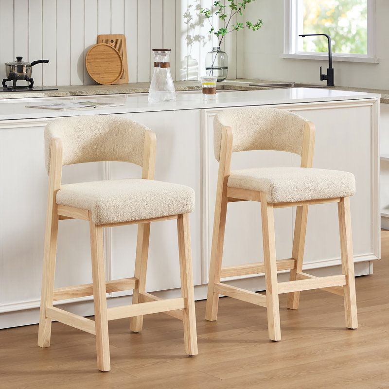 Tabouret de comptoir Albia, Naturel