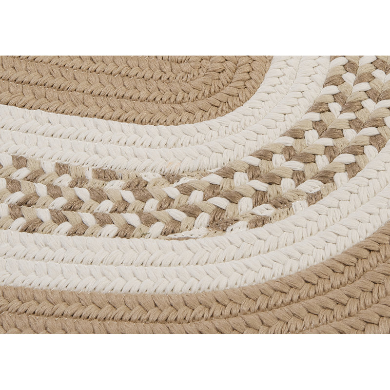 Tapis réversible intérieur / extérieur Bloxom - sable cubain, Ovale 2 pi x 3 pi