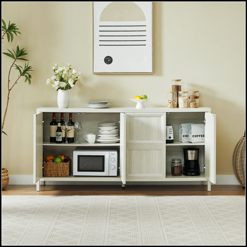 Armoire de rangement moderne de 67 po avec ouverture basculante, charnières à fermeture en douceur et fixation murale anti-basculement pour la chambre à coucher ou le salon