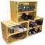 4 Pair Stackable Solid Wood Shoe Rack-1186591283