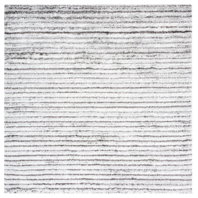 Shawn Striped Gray/Dark Gray Area Rug