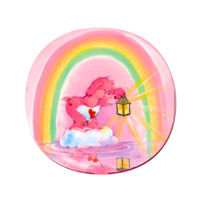 Impressions Vanity Care Bears Love A Lot's Lantern Led Compact Mirror For Purse, Lighted Travel Makeup Mirror With 3x Magnification, Printed Artwork, Adjustable Brightness And Soft Touch Sensor