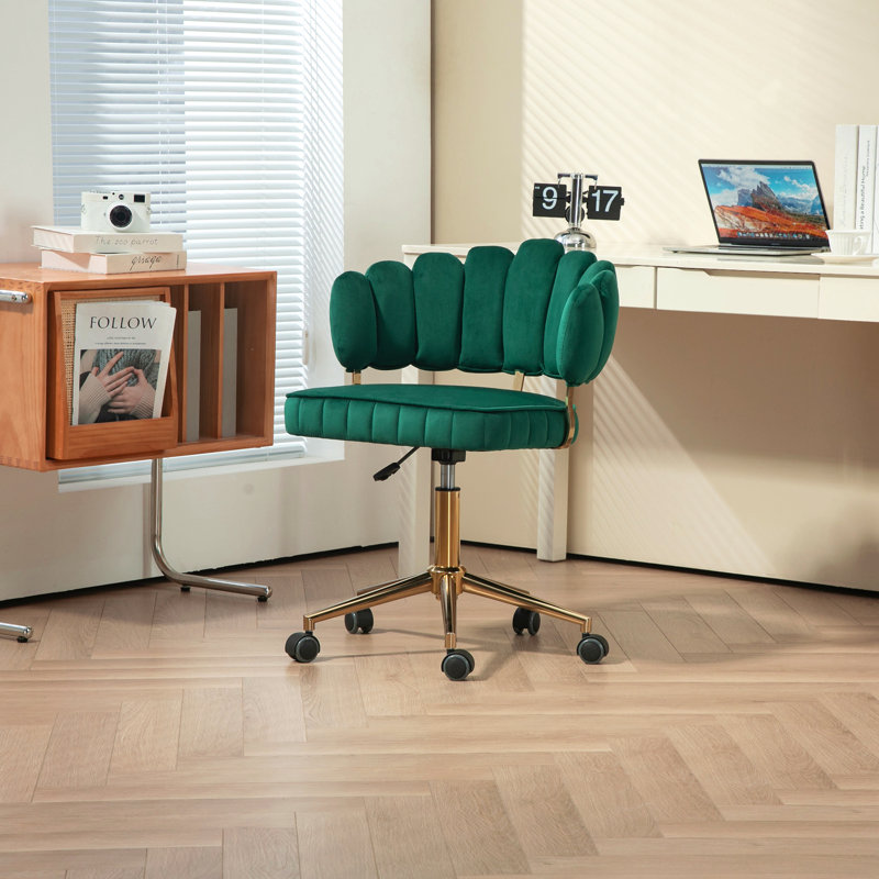 Fauteuil de bureau Velvet, Vert