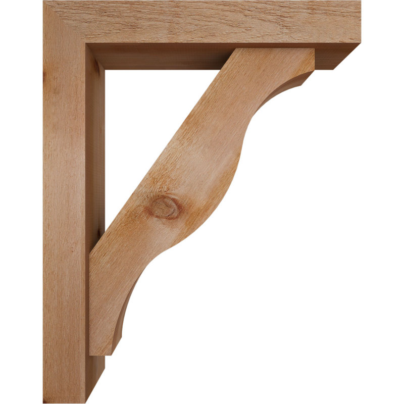Support Funston Block avec support décalé, 38 x 30, Cèdre rouge occidental de l 6 po (scié brut)