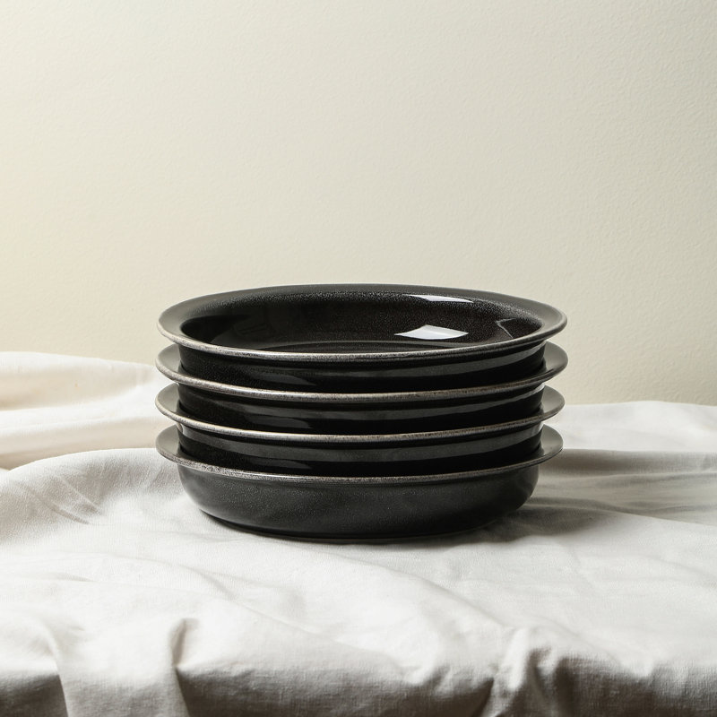 Ensemble de bols à pâtes 4 pièces Stone Lain, Noir