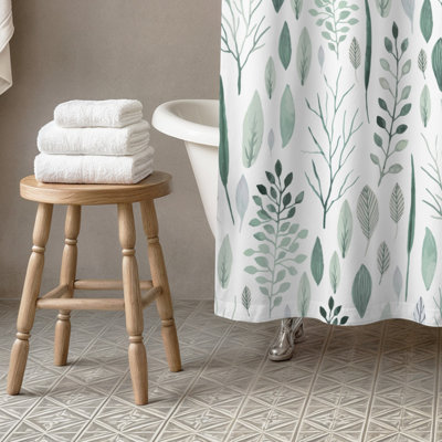 Perine Floral Single Shower Curtain