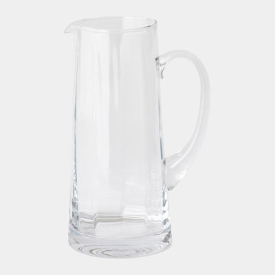 Pichet en verre transparent
