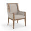 Passage Upholstered Arm Chair in Brown
